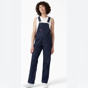 Dickies Women's Relaxed Fit Bib Overalls FB206 Large